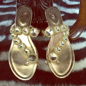 Gold Vince Camuto sandals sz 8