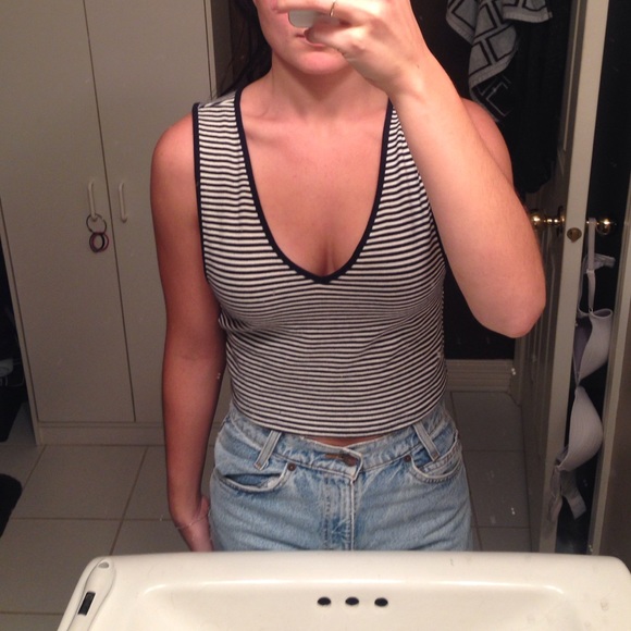 Striped Crop Top