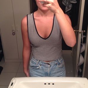 Striped Crop Top