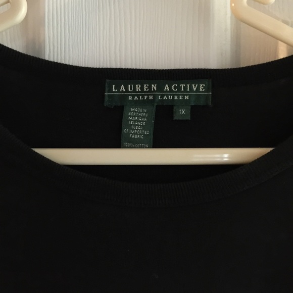 Lauren Ralph Lauren long sleeve black t shirt - Picture 2 of 3