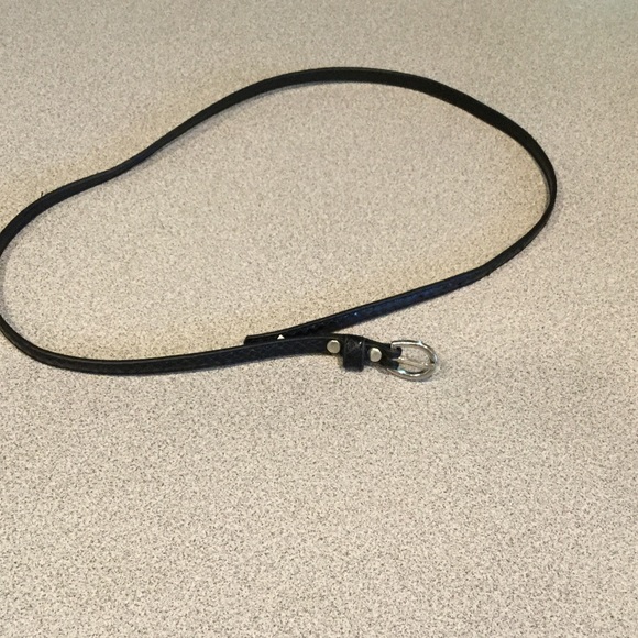 🌷Thin Black, Patent Leather Belt