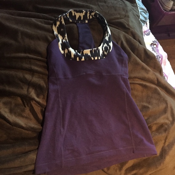 Lululemon purple athletic tank