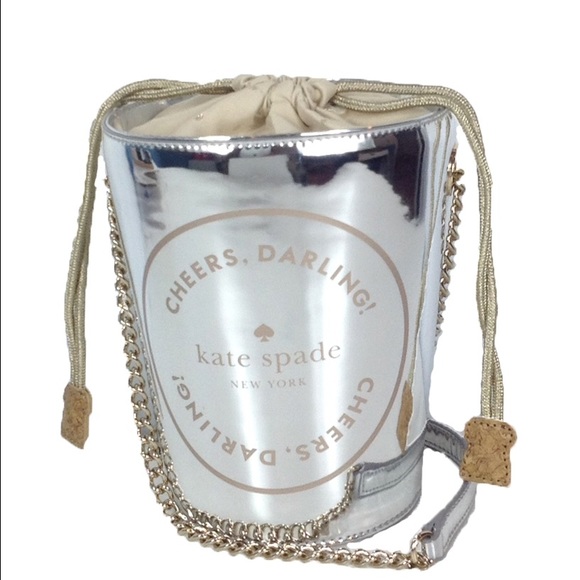 Kate Spade Champagne Bucket Purse NWT