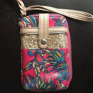 Sak Roots wristlet with phone pouch
