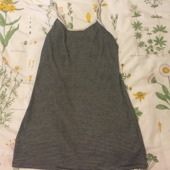 Striped ribbed tank top