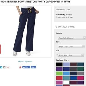 Wonderwink Scrubs set top size S & bottom size XS