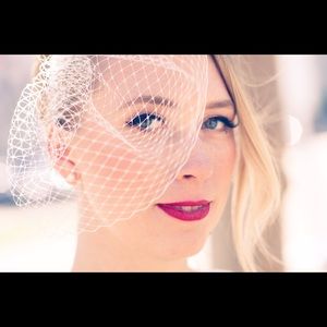 BIRDCAGE WEDDING VEIL vintage style, handmade.