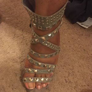 Size 8 studded grey sandal