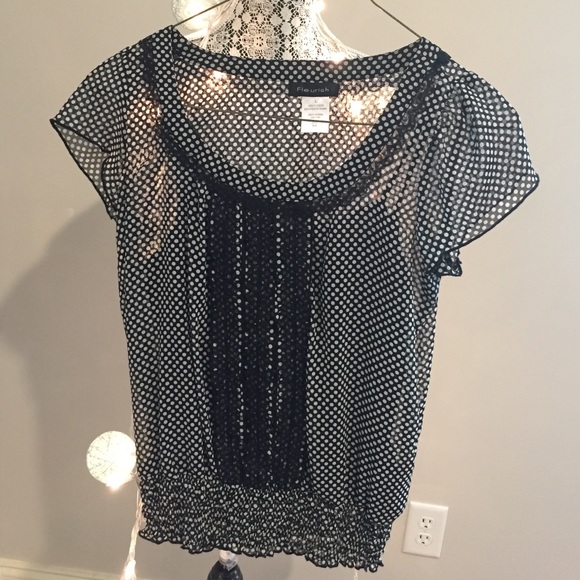 Cute polka dot top