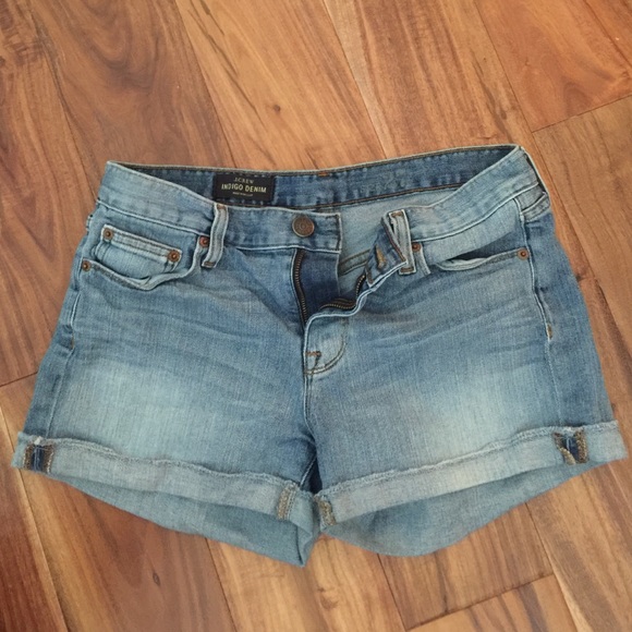 J Crew indigo denim shorts