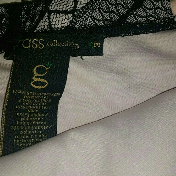 Pink and black lace mini dress - Picture 3 of 3