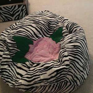 Zebra beanbag chair