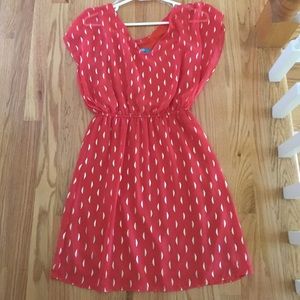 Francesca orange with gold design dress!