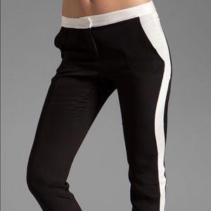 Parker Crepe Tuxedo Pants 100% Silk