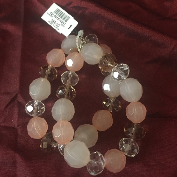 Chico bracelet pink white clear tan colors