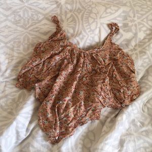 floral flowy tank top