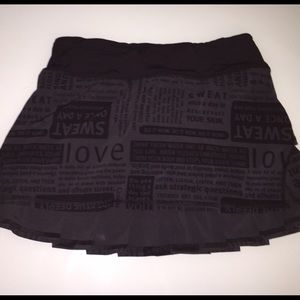 Lululemon pacesetter skirt