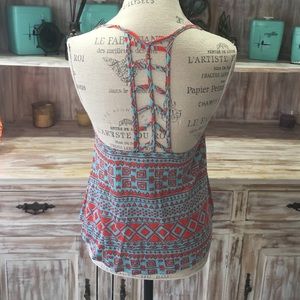 NWOT "Mirage" cage-back top