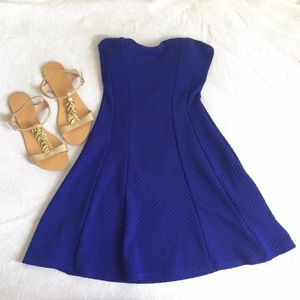 Royal Blue Skater Dress