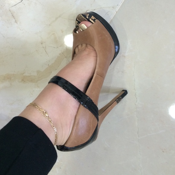 Leather upper jessica Simpson heels