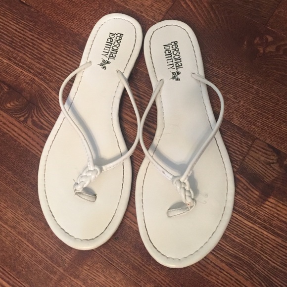 White Fashion Flip Flops