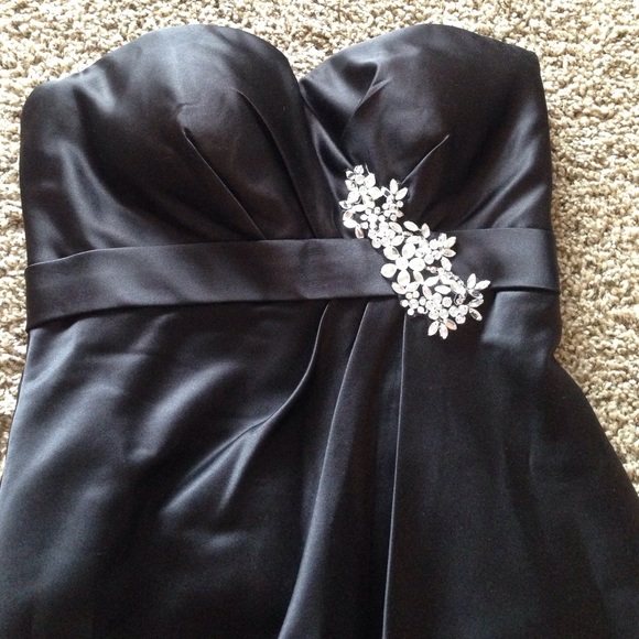 Bill Levkoff black cocktail dress, size 2 - Picture 2 of 4