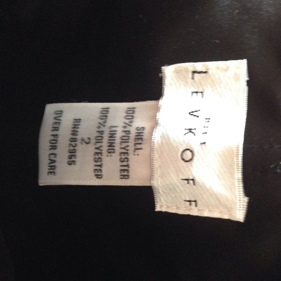 Bill Levkoff black cocktail dress, size 2 - Picture 4 of 4