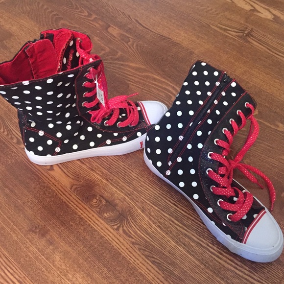 High Top Polka Dot Sneakers