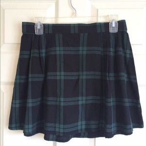 Plaid Black/Green Old Navy Skirt