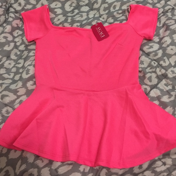 Off Shoulder Peplum Top