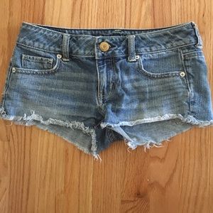 American eagle fringed shorts