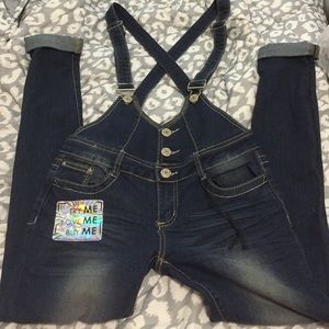 Jean Overalls with crisscross back straps
