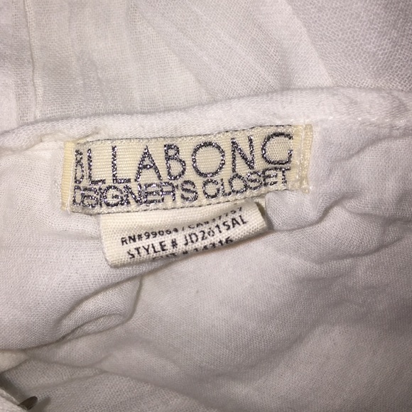 Billabong High Low White Dress Sz S - Picture 2 of 4