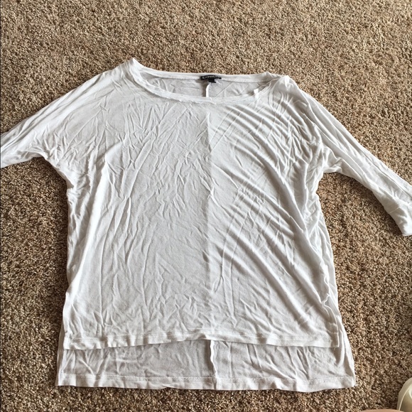 White quarter sleeve shirt