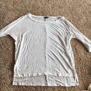 White quarter sleeve shirt