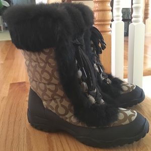 Coach winter snow boots