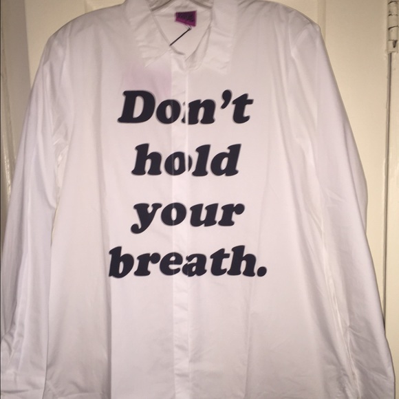 Married To The Mob Large Button Down Blouse