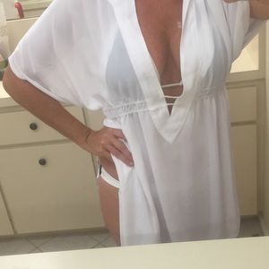 Sheer swim suit cover up 👙🌴☀️