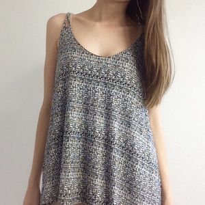 Maurices Black and White Tank Top