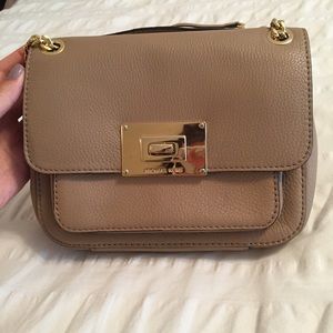 Michael Kors taupe crossbody bag