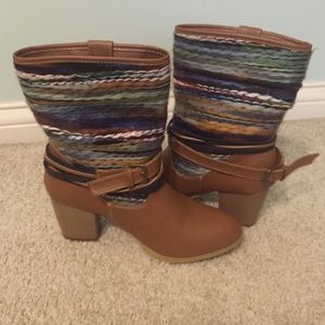 Brown booties from Francesca's size 7.5