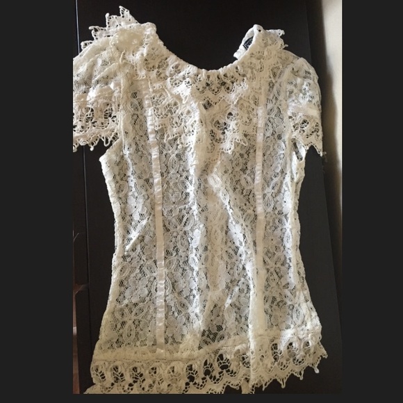 Sabo skirt white lace top size 6