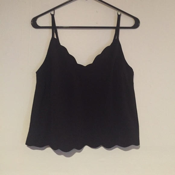 TWO Lush scalloped tank tops