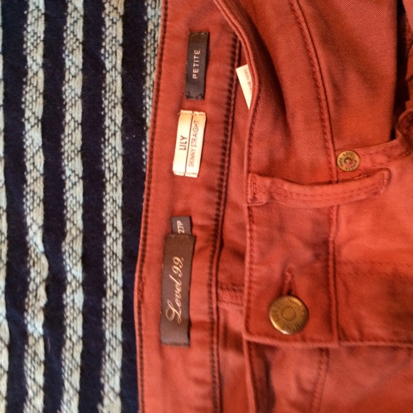 ‼️SALE‼️ Rust Color Skinny Pants DONATED @5PM EST - Picture 3 of 4