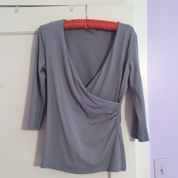Gray surplice top!