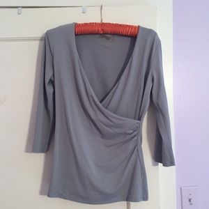 Gray surplice top!