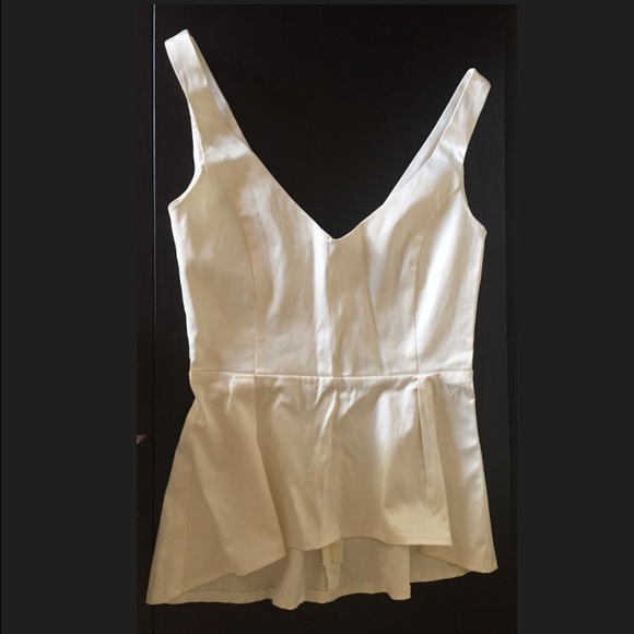 ASOS cream satin elegant top size 6