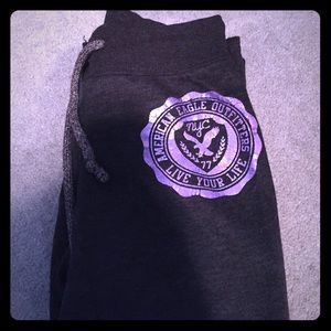 Dark grey AE sweat pants