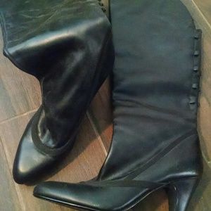 Black Knee High Boots