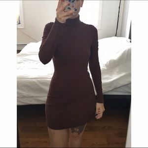 Mock neck dress